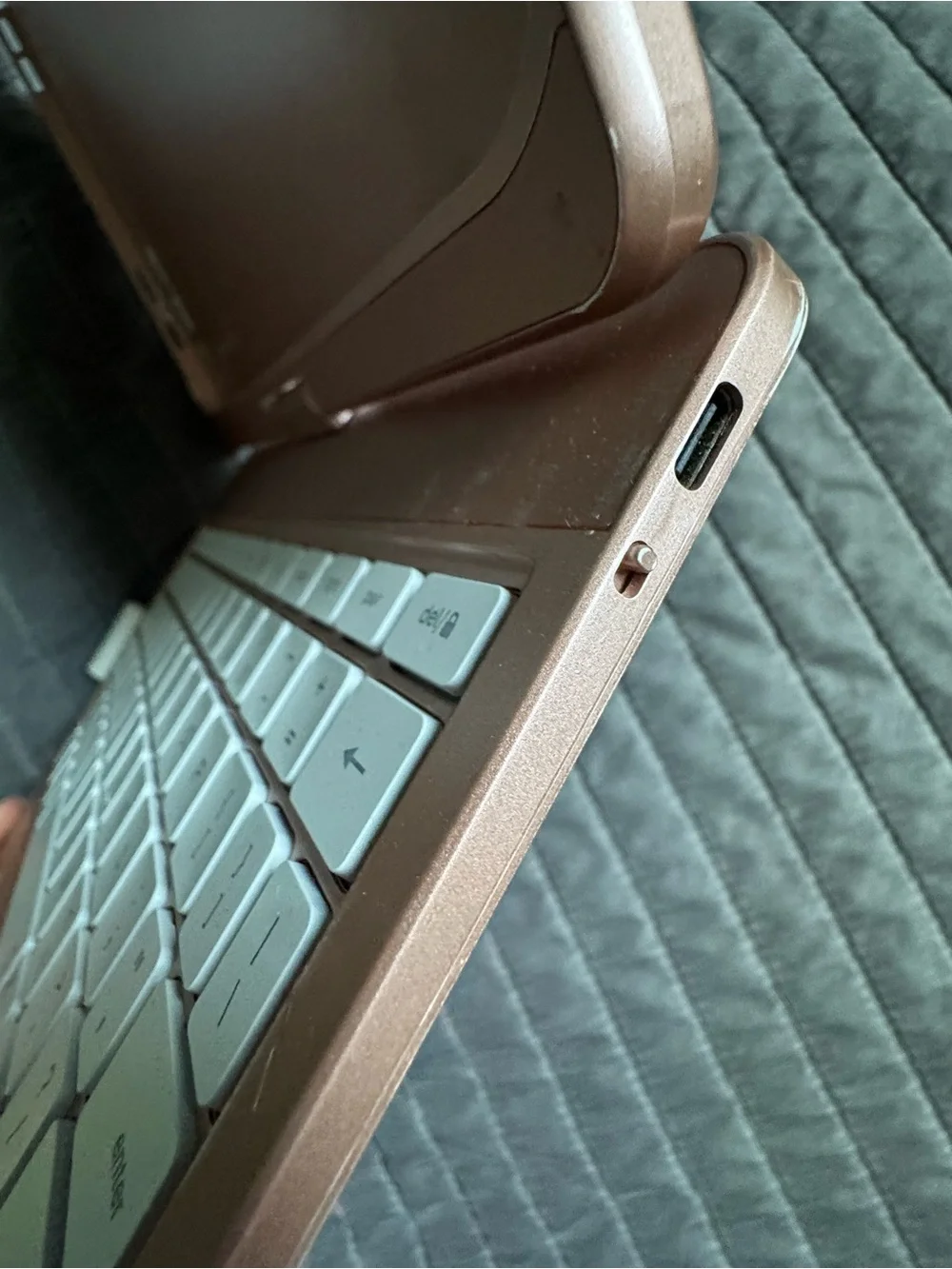 Rose Gold Tablet Keyboard Case with Trackpad